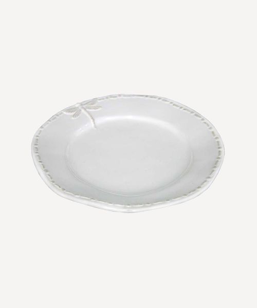 Dragonfly Stoneware White Side Plate