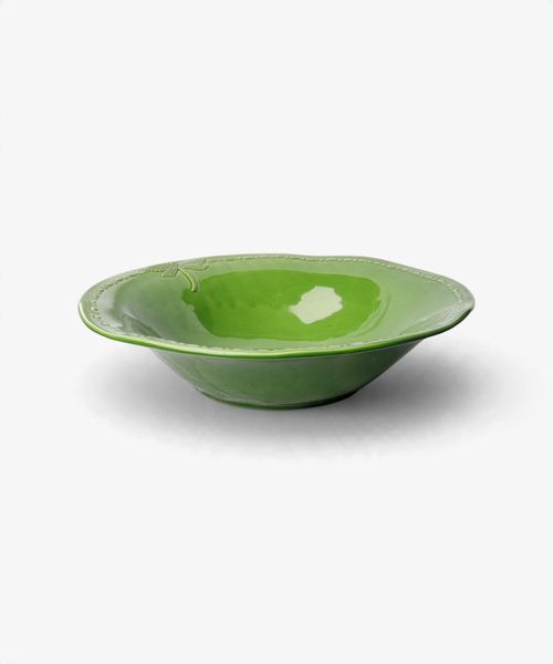 Dragonfly Stoneware Green Salad Bowl Small