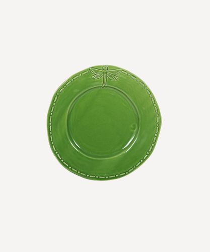Dragonfly Stoneware Green Side Plate