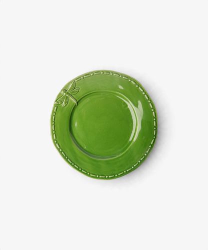 Dragonfly Stoneware Green Side Plate