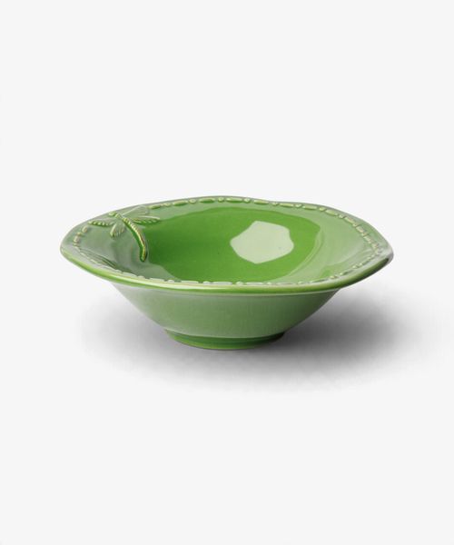 Dragonfly Stoneware Green Cereal Bowl