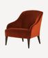 Lupita Rust Velvet Lounge Chair