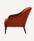 Lupita Rust Velvet Lounge Chair