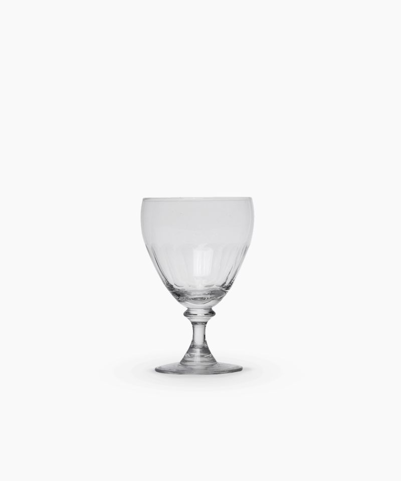 Melon Cut Brandy Glass