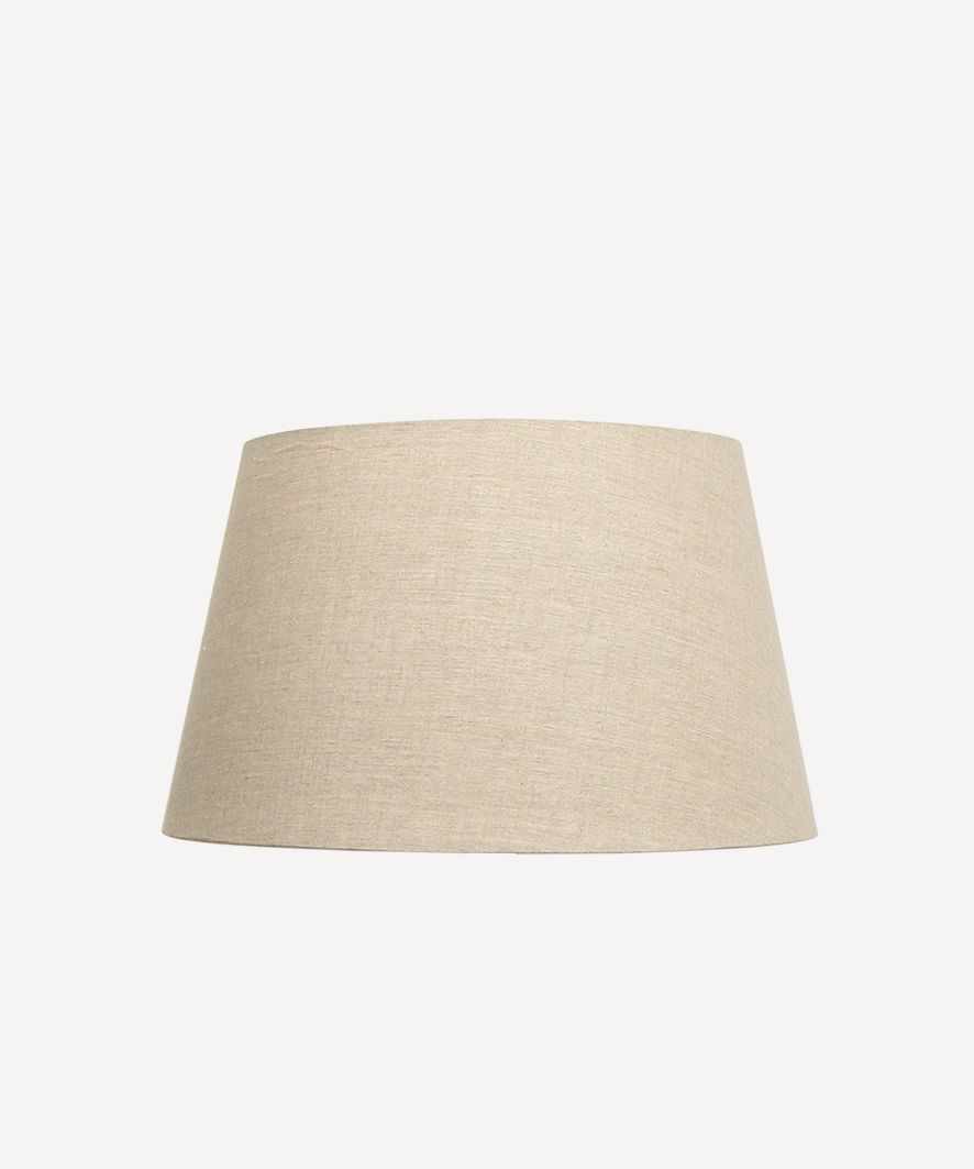 Tapered Drum Shade Linen Natural 40cm
