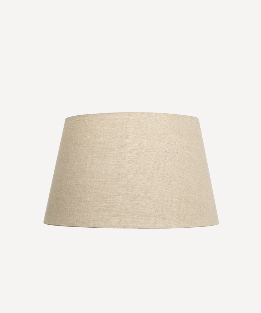 Tapered Drum Linen Shade Natural 40cm
