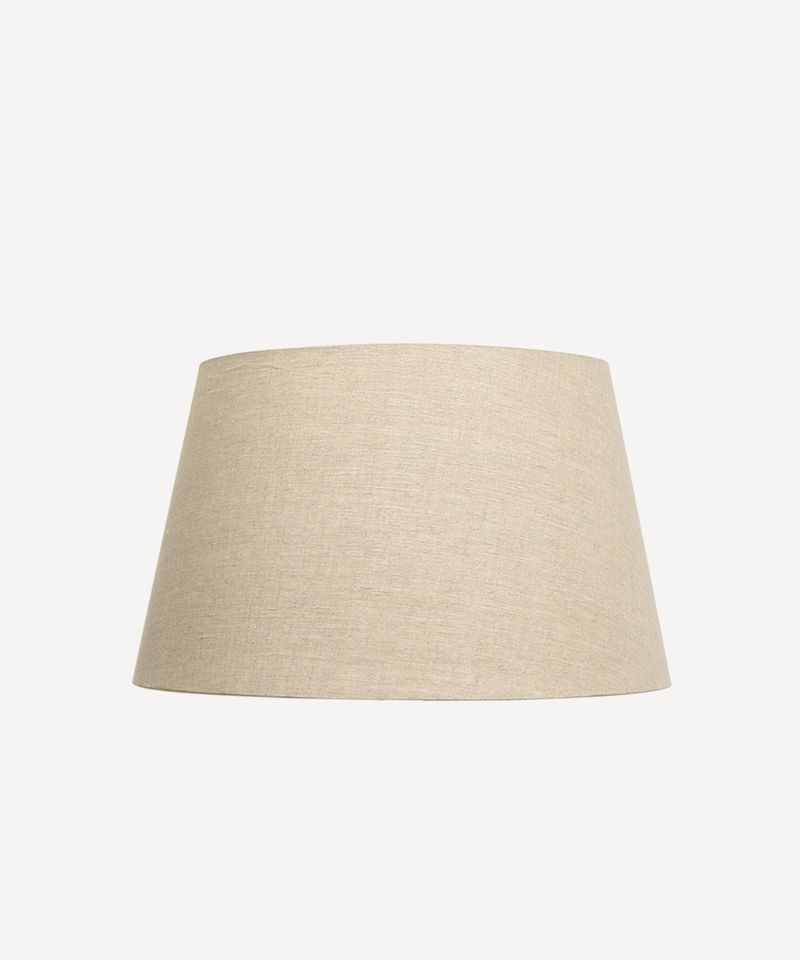 Tapered Drum Linen Shade Natural 40cm