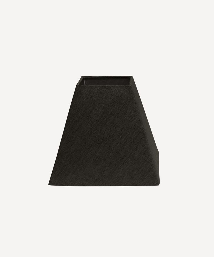 Square Shade Small  Black Linen 25cm