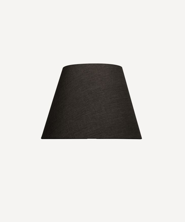 Tapered Shade Linen Black 35cm