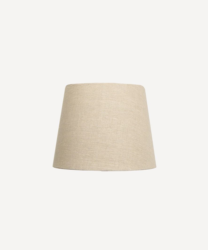 Tapered Drum Linen Shade Natural 20cm