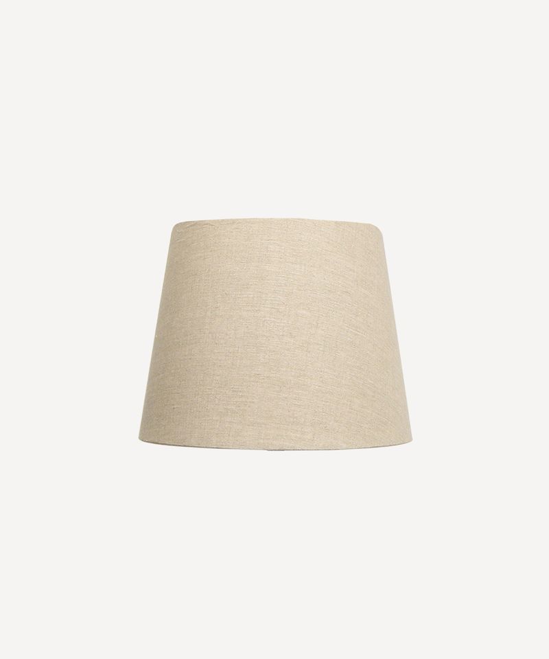 Tapered Drum Linen Shade Natural 20cm