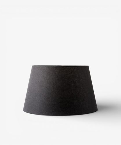 Tapered Drum Linen Shade Black 40cm