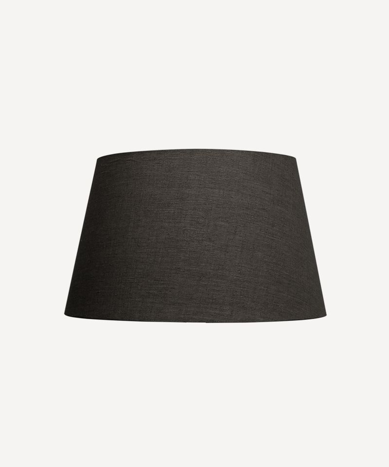 Tapered Drum Linen Shade Black 40cm