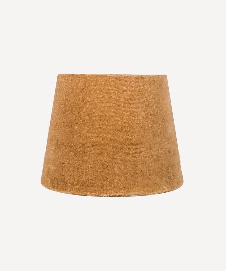 Small Tapered Drum Shade Gold Velvet