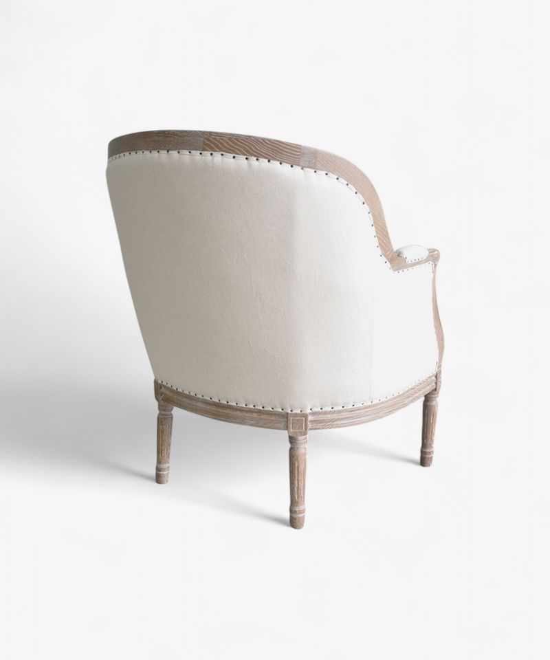 Beckett Studded Linen Chair