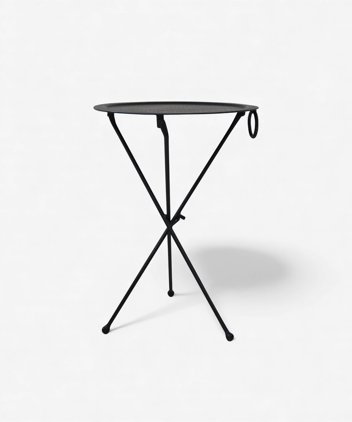 Round Black Atlas Table