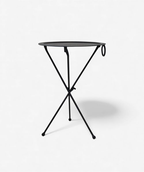 Round Black Atlas Table