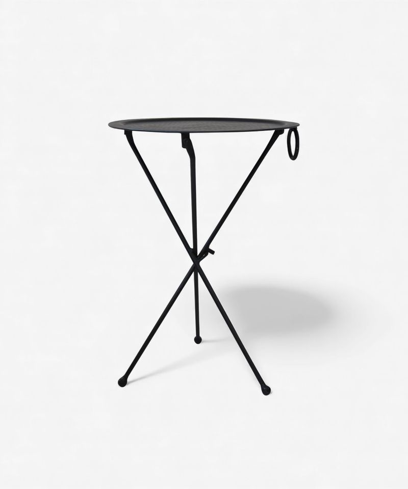Round Black Atlas Table