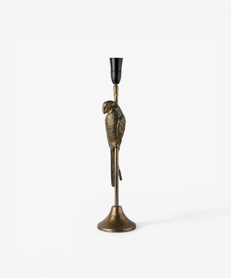 Parrot Antique Gold Lampbase