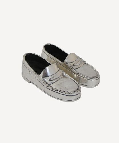 Pair Of Silver Dress Shoes