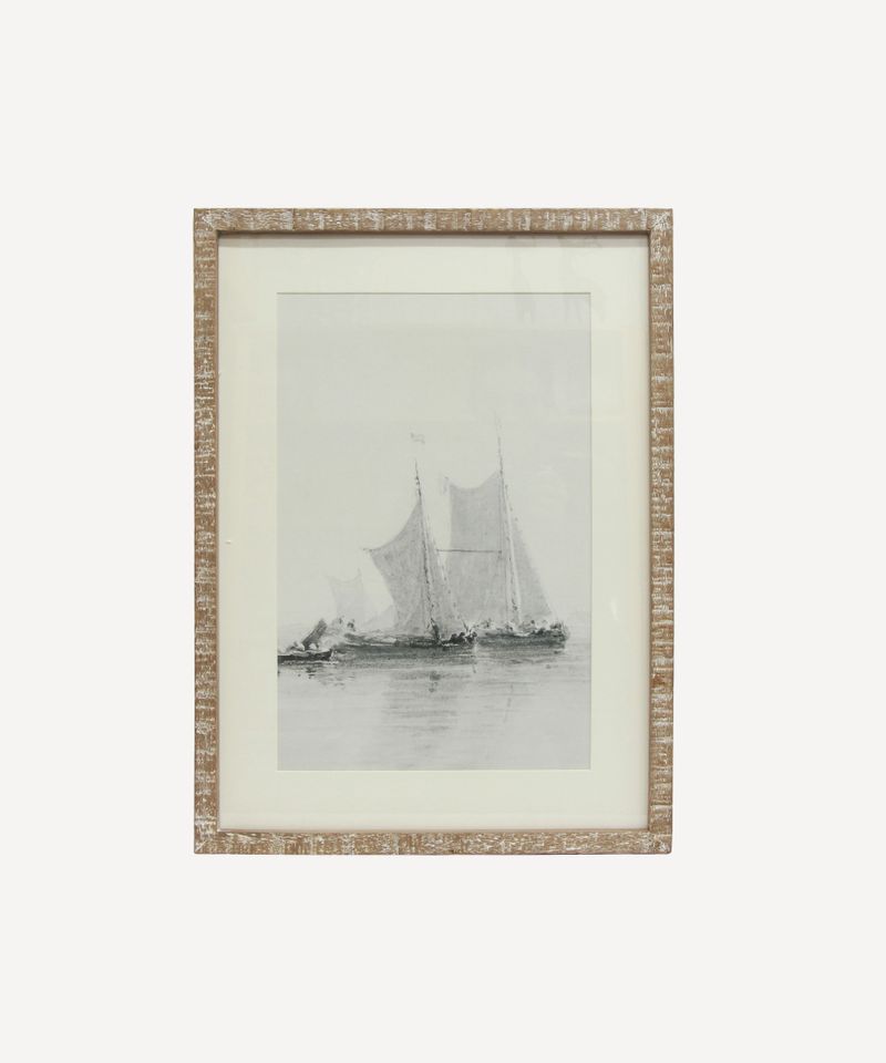 Sail Boat and Dingy Print