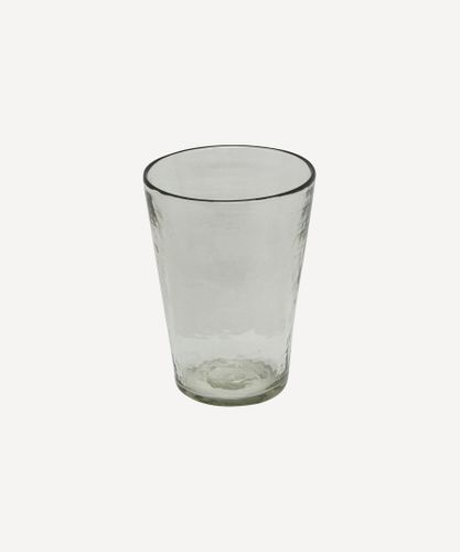 Dappled Clear Conical Vase