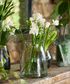 Dappled Clear Fluted Vase