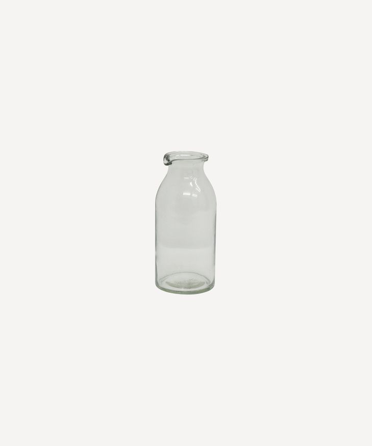 Clear Bottle Vase Short