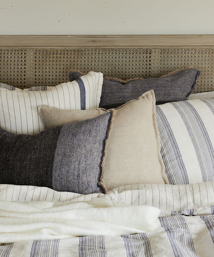 Beige Linen Cushion Cover French Country Collections