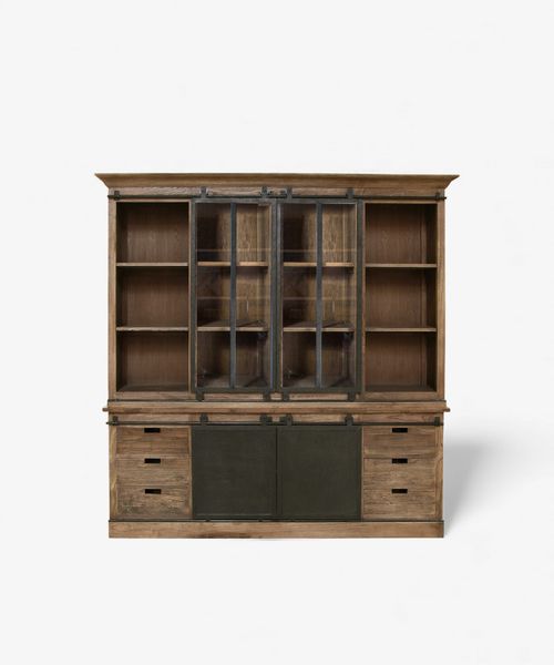 Sliding Door Double Cabinet