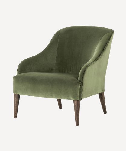 Lupita Olive Velvet Lounge Chair