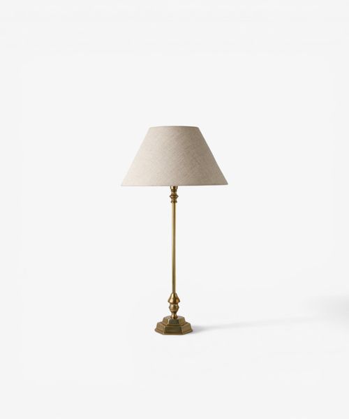 Antique Gold Hexagon Lamp Base