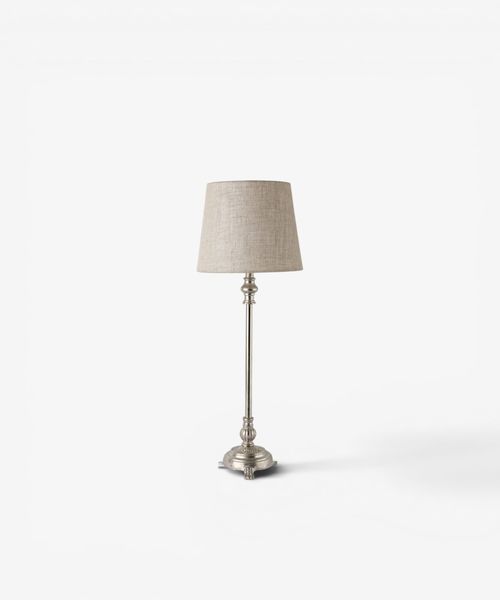 Clara Lamp Base Antique Silver