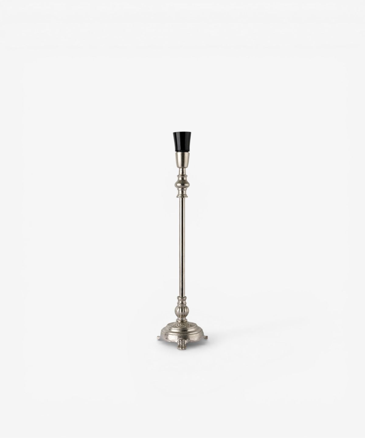 Clara Lamp Base Antique Silver
