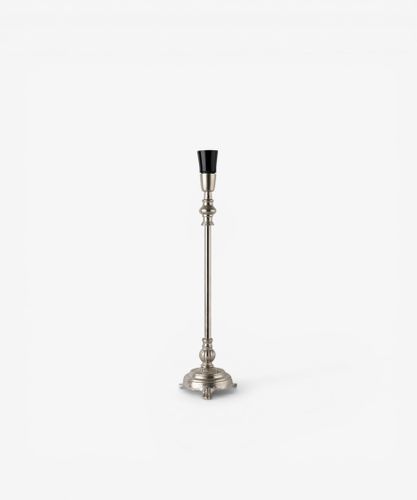 Clara Lamp Base Antique Silver