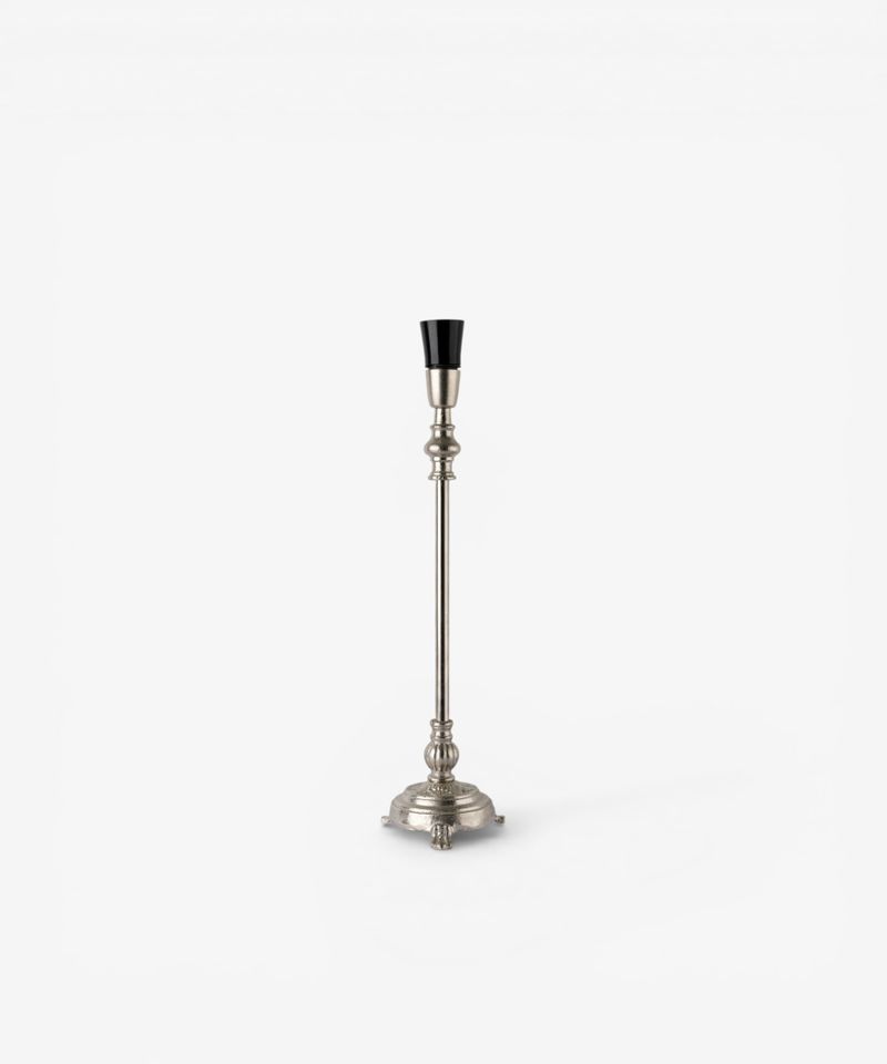 Clara Lamp Base Antique Silver