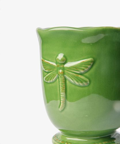 Dragonfly Stoneware Green Mug
