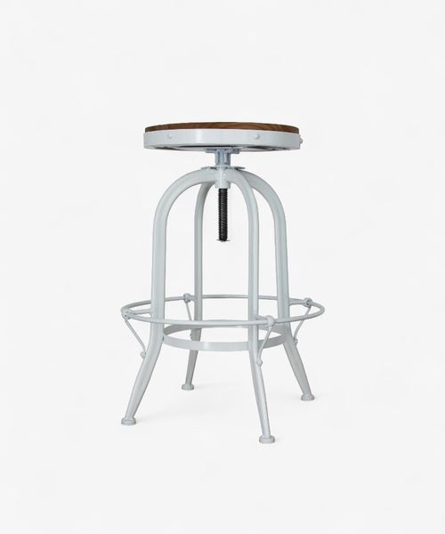 Workshop Counter Stool White