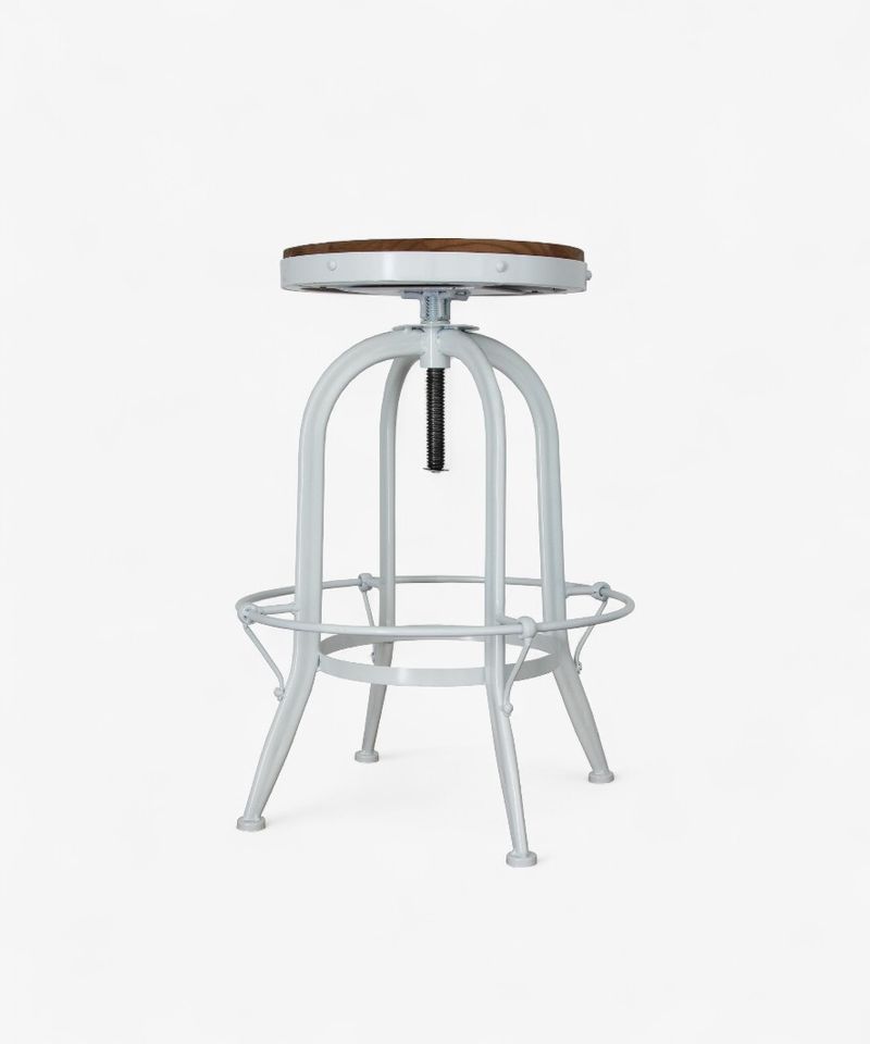 Workshop Counter Stool White