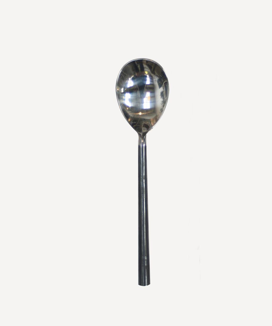 Black Handle Serving Spoon Small