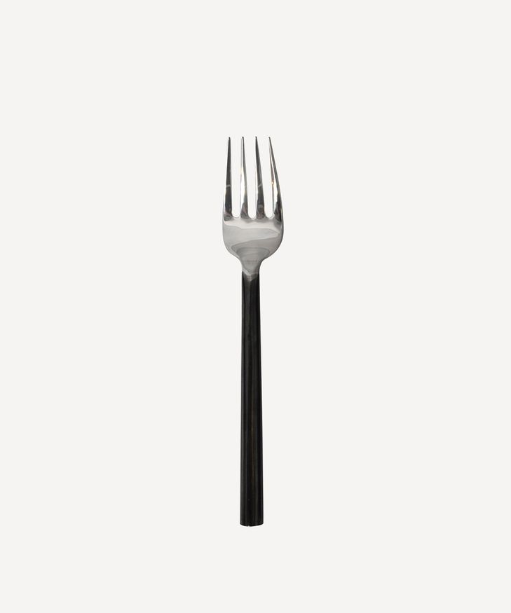 Black Handle Dessert Fork