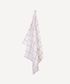 Woven Check Tea Towel Off-White & Red