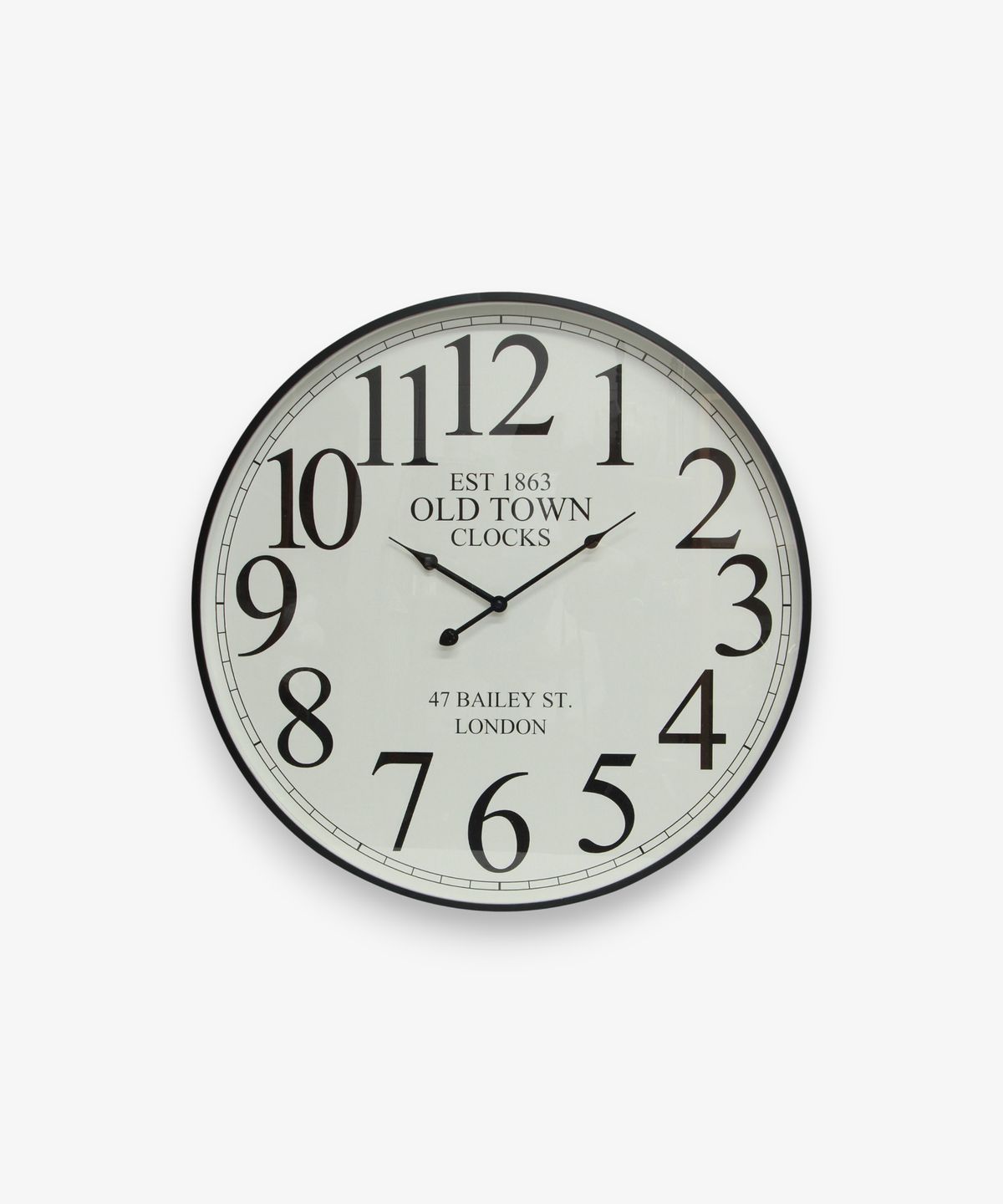 Noir Numeral Wall Clock