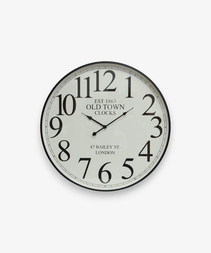 Noir Numeral Wall Clock