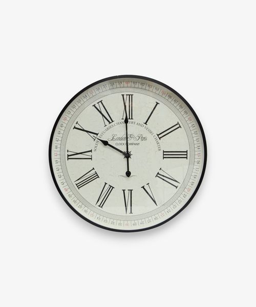 Noir Compass Wall Clock