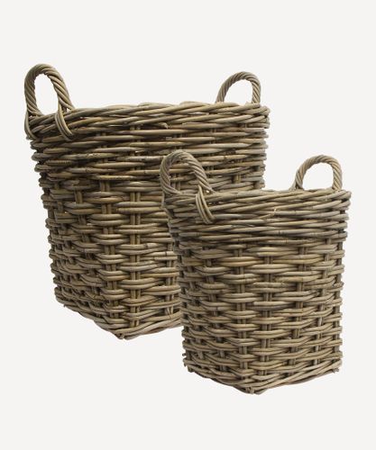 Grove Round Wood Basket (SET2)