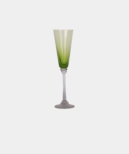 Talbot Champagne Glass Green