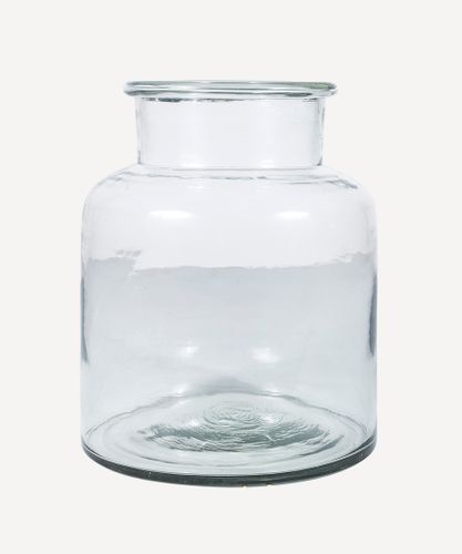 Wide Glass Vase Large