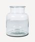 Wide Glass Vase Large