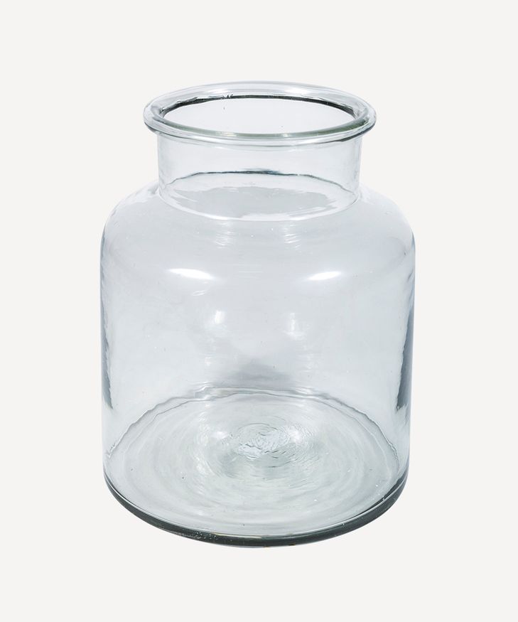 Wide Glass Vase Large